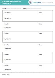 www.fructohelp.com – FructoHelp – Food and Symptoms Diary Template Fructose Malabsorption www.fructohelp.com - FructoHelp - Food and Symptoms Diary Template Fructose Malabsorption